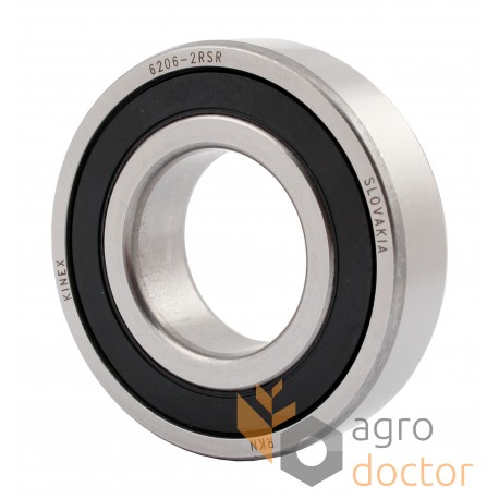 Deep groove ball bearing 6206 2RSR [Kinex ZKL]