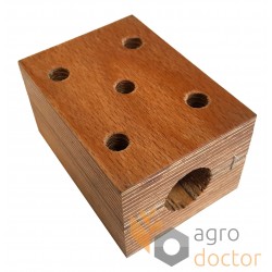 Wooden bearing 1406094R11 for Case-IH harvester straw walker - shaft 28 mm [Agro Parts]