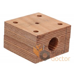 Wooden bearing 06233230 for Deutz-Fahr harvester straw walker - shaft 25 mm [Agro Parts]