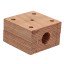Wooden bearing 06233230 for Deutz-Fahr harvester straw walker - shaft 25 mm [Agro Parts]