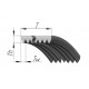 Multiple V-ribbed belt 8PK 0385306 [Gates Agri]