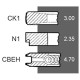 Piston ring set F0HN6149AA Ford engine, (3 rings), [NE]