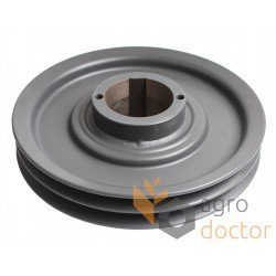 Double V-belt pulley 644909 Claas