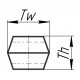 Correa de accionamiento hexagonal D41972800 x HBB128 [Conti-V]