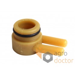 Plastic end AZ21028 of brake cylinder for John Deere combine [Tarmo]