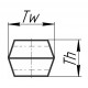 Correa de accionamiento hexagonal D41972100 HBB122 [Conti-V Continental]