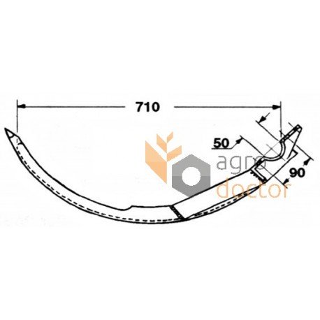 Baler needle (Steel) 59.071.00 Rivierre Casalis