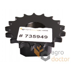 Elevator auger drive sprocket - 735949 Claas, T17