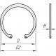 235181 adecuado para Claas - Anillo de retención interno 47 mm