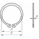 Outer snap ring 68 mm - DIN471