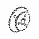 Double-row sprocket