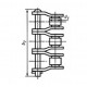 Roller chain offset link  - chain 12B-3