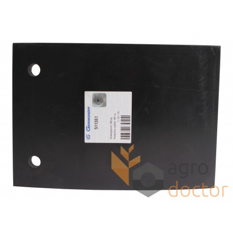 Protective rubber header plate - 511361 Geringhoff, 160mm