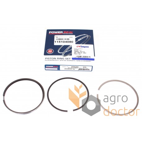 Piston ring kit 115104080 Perkins, (3 rings), [Power Seal]