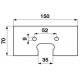 06240454-M Rubber paddle for grain Elevator of Deutrz-Fahr combine.