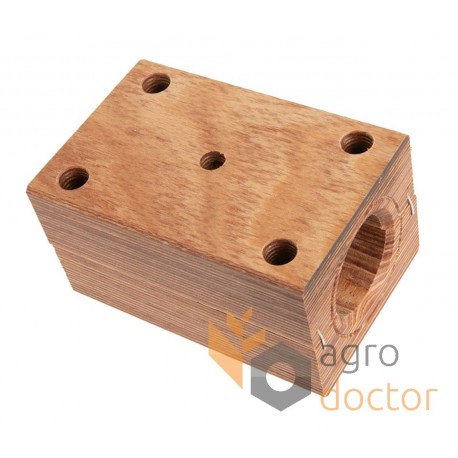 Cojinete de madera 06236203 para Deutz-Fahr sacudidor de paja de cosechadora Claas - shaft 30.5 mm [AGV Parts]