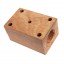 Cojinete de madera 06236203 para Deutz-Fahr sacudidor de paja de cosechadora Claas - shaft 30.5 mm [AGV Parts]