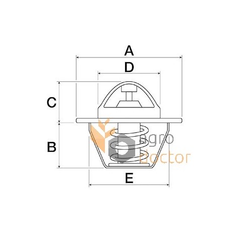 Thermostat - RE33705 John Deere [Bepco]