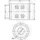 Oil filter (insert) 1881442M91 [AB Filter]