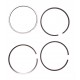 Engine piston rings (91,49) 41158065 Perkins, 4 rings