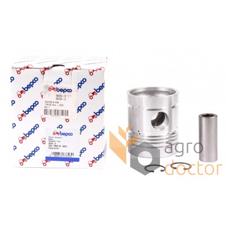 Piston avec axe pour moteur - 1884101M91 Massey Ferguson (5 rings)