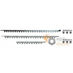 Knife assembly AZ40569 John Deere for 4400 mm header - 58 serrated blades AZ41726