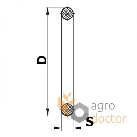 Back-up ring 239115 suitable for Claas Dom.