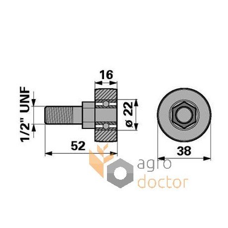 Piston roller with finger