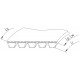 84072772 New Holland CS/CSX - Correa trapezoidal combinada 1825189 [Gates Agri]