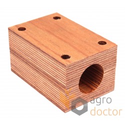 Wooden bearing 321130450 for Laverda harvester straw walker - shaft 39.5 mm [Agro Parts]