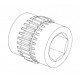 Buje (splined) for clutch 04.5114.01 Capello Quasar