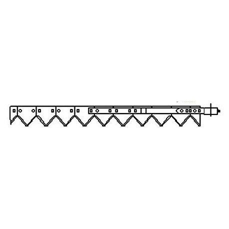 Knife assembly 785576M91 Massey Ferguson for 4200 mm header - 56 serrated blades