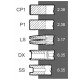Piston ring set 745823M91 Massey Ferguson engine Perkins, (5 rings), [Bepco]