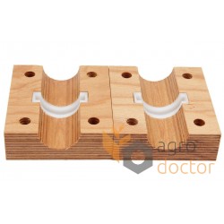 Wooden bearing AZ31217 for John Deere harvester straw walker - shaft 35 mm [AGV Parts]