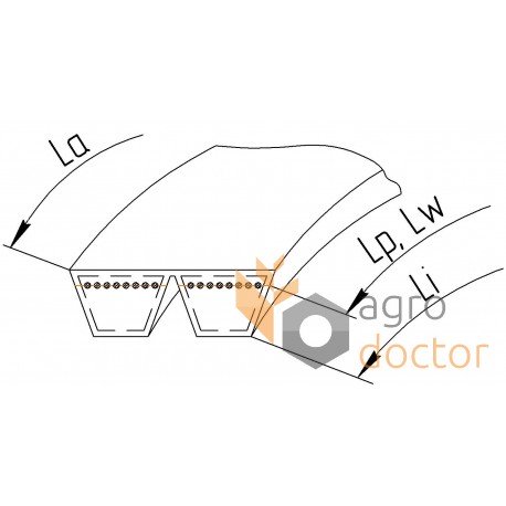 Pasek klinowy zespolony 2HC-2750 [Roflex]