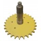 Shaft with with a sprocket - 80452187 New Holland