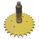 Shaft with with a sprocket - 80452187 New Holland