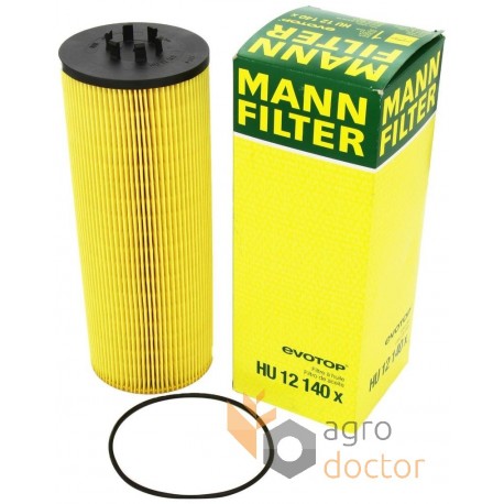 Oil filter (insert) HU 12 140x [MANN] OEM:H12140X, 068710.1 for Claas,  Mercedes, order at online shop