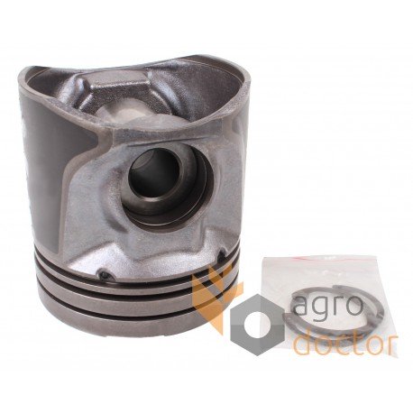 Piston with wrist pin for engine - U5LP0058B Perkins rings