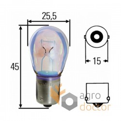 Glühlampe 12V 21W P21W-BA15S [Hella]