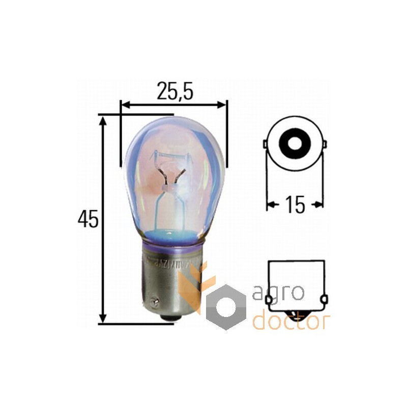 Lamp 12V 21W P21W-BA15S [Hella] OEM:233546 for Claas, order at online shop