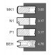 Piston rings 3059262R92 Case, (4 rings) [Bepco]