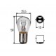 Lampa 12VP21/5W-Bay15D [Hella]