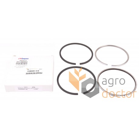 Engine piston rings 3059262R92 CASE, set 4 rings [Bepco]