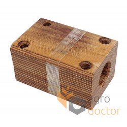 Palier en bois 321130350 pour secoueur de moissonneuse-batteuse Laverda - arbre 33 mm [AGV Parts]