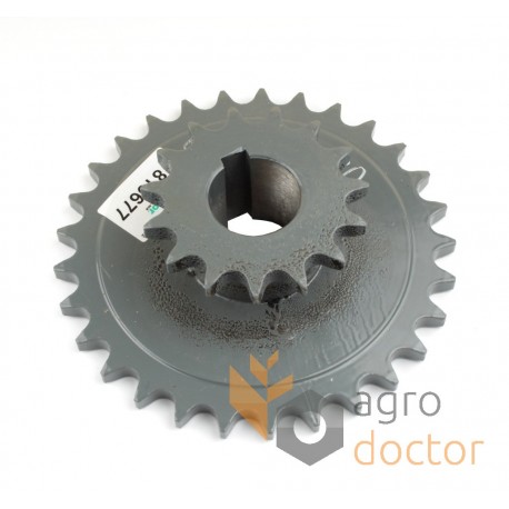 Double sprocket 819677 suitable for Claas Rollant - T15/T29