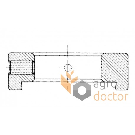 Bushing squeezing AZ10044 harvester combines John Deere - d25