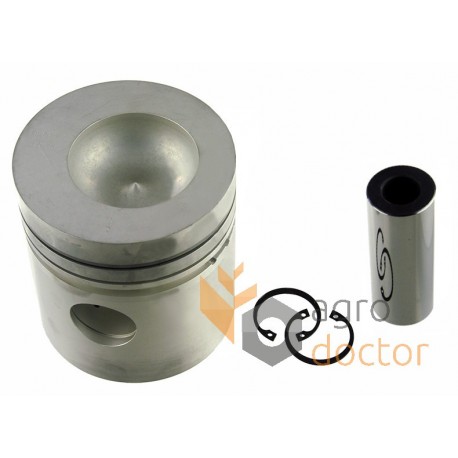 Piston with wrist pin for engine - 746251M91 Massey Ferguson 3 rings