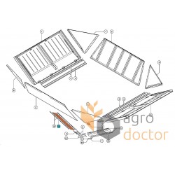 Rubber sealing strip 793567 Claas [Original]