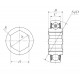 AN210377 John Deere: 1306676C91 Case-2388 - Einsetzkugellager [NTN]